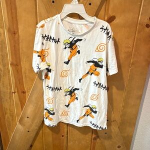 Naruto Kids Graphic Tee - White and Orange